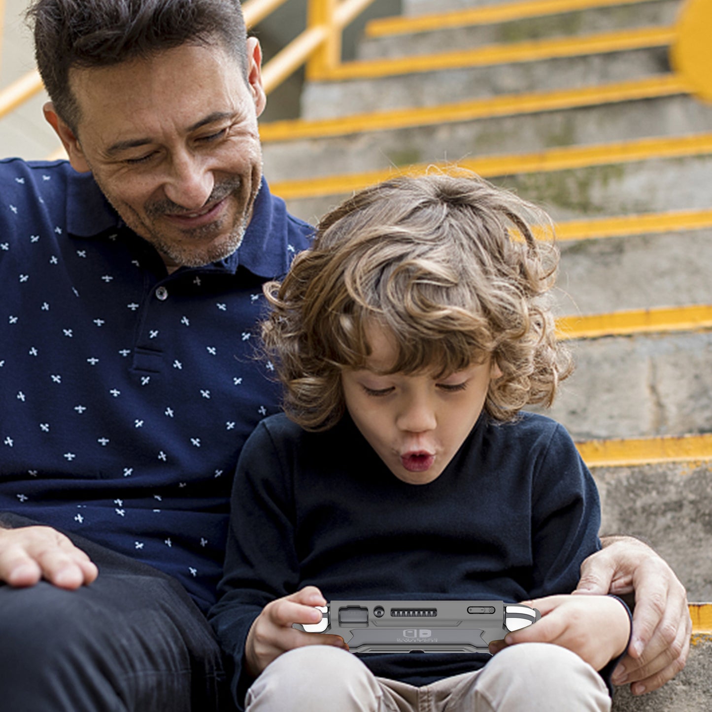 Protective Case for Nintendo Switch Lite, Full Protection Switch Lite Cover, TPU Shock-Absorption and Anti-Scratch for Nintendo Switch Lite Skin with Bult-in Screen Protector & Thumb Grip Caps, Gray