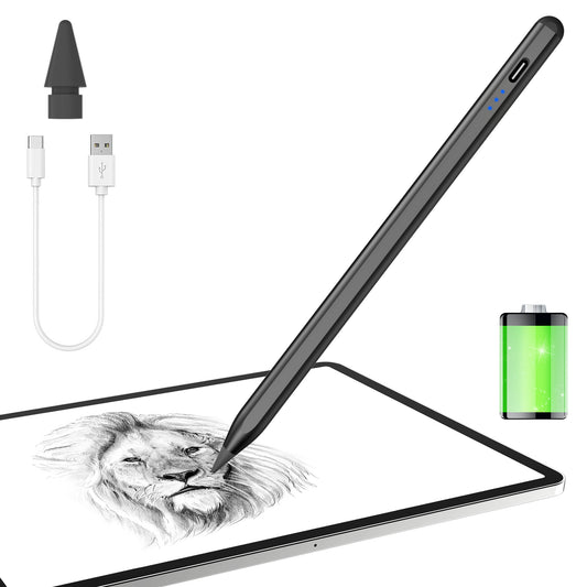 5X Faster Charge Kailfee Stylus Pen for iPad(2018-2023), Apple Pencil 2nd Generation, iPad Pencil Compatible with Apple iPad Pro 11&12.9 inch, iPad Air 3/4/5th, iPad 6-10th, iPad Mini 5/6th - Black